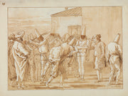 The Flogging Of Punchinello by Giovanni Domenico Tiepolo