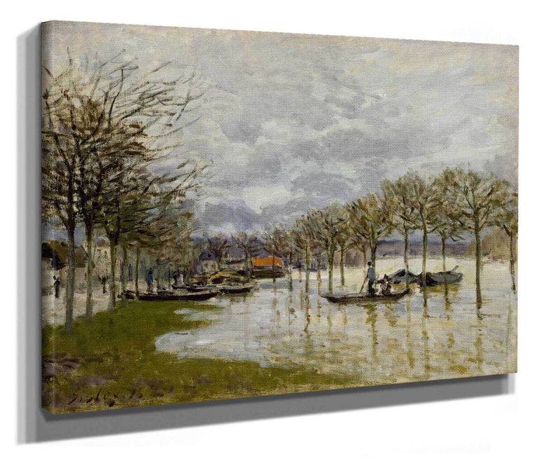 The Flood On The Road To Saint Germain by Alfred Sisley
