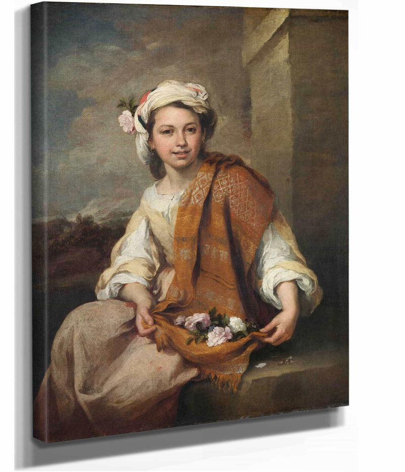 The Flower Girl by Bartolome Esteban Murillo