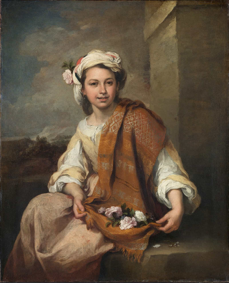 The Flower Girl by Bartolome Esteban Murillo