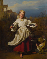 The Flower Seller by Ferdinand Georg Waldmuller