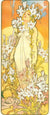 The Flowers Lily by Alphonse Mucha