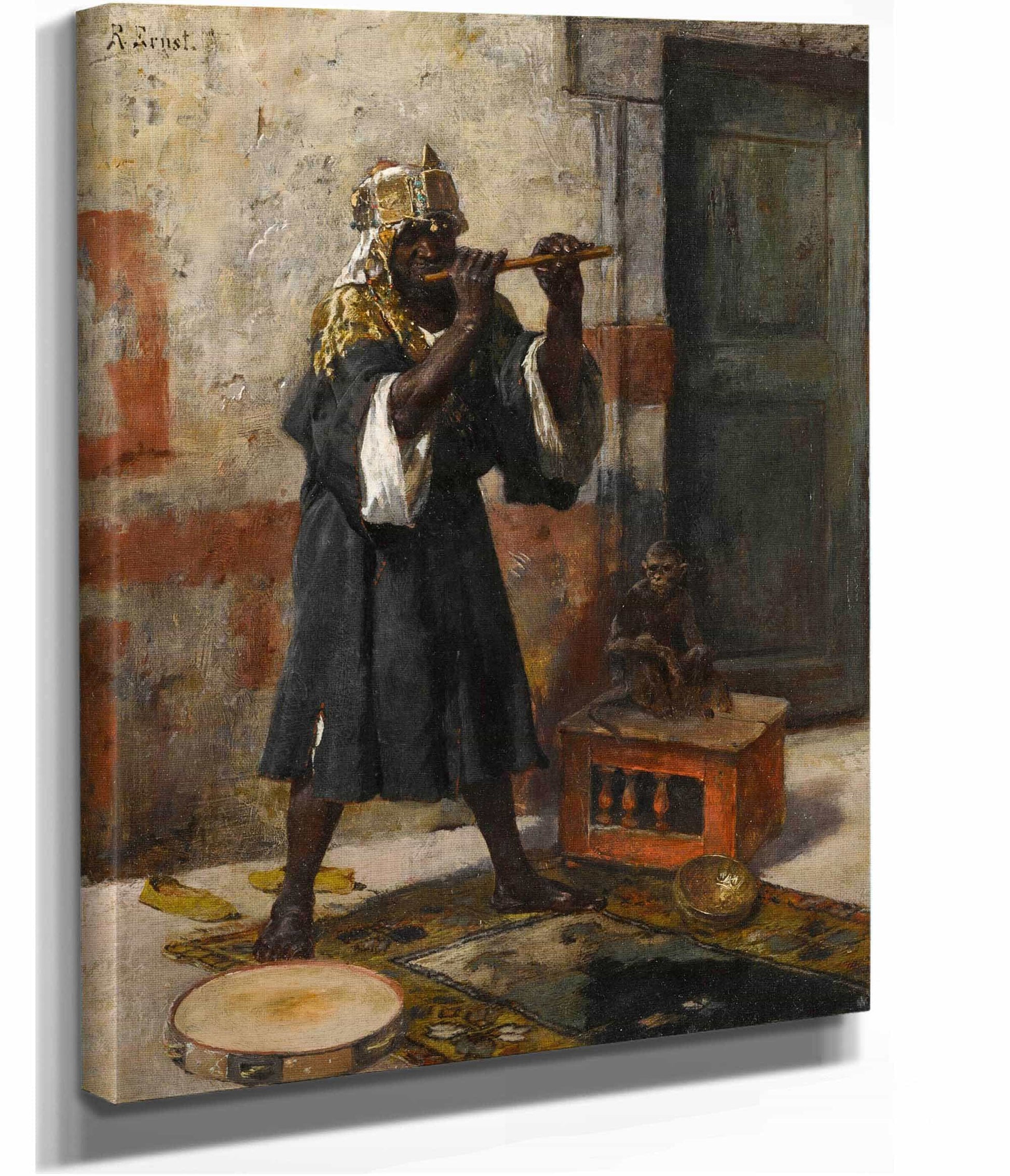 The Flute Player by Rudolf Ernst