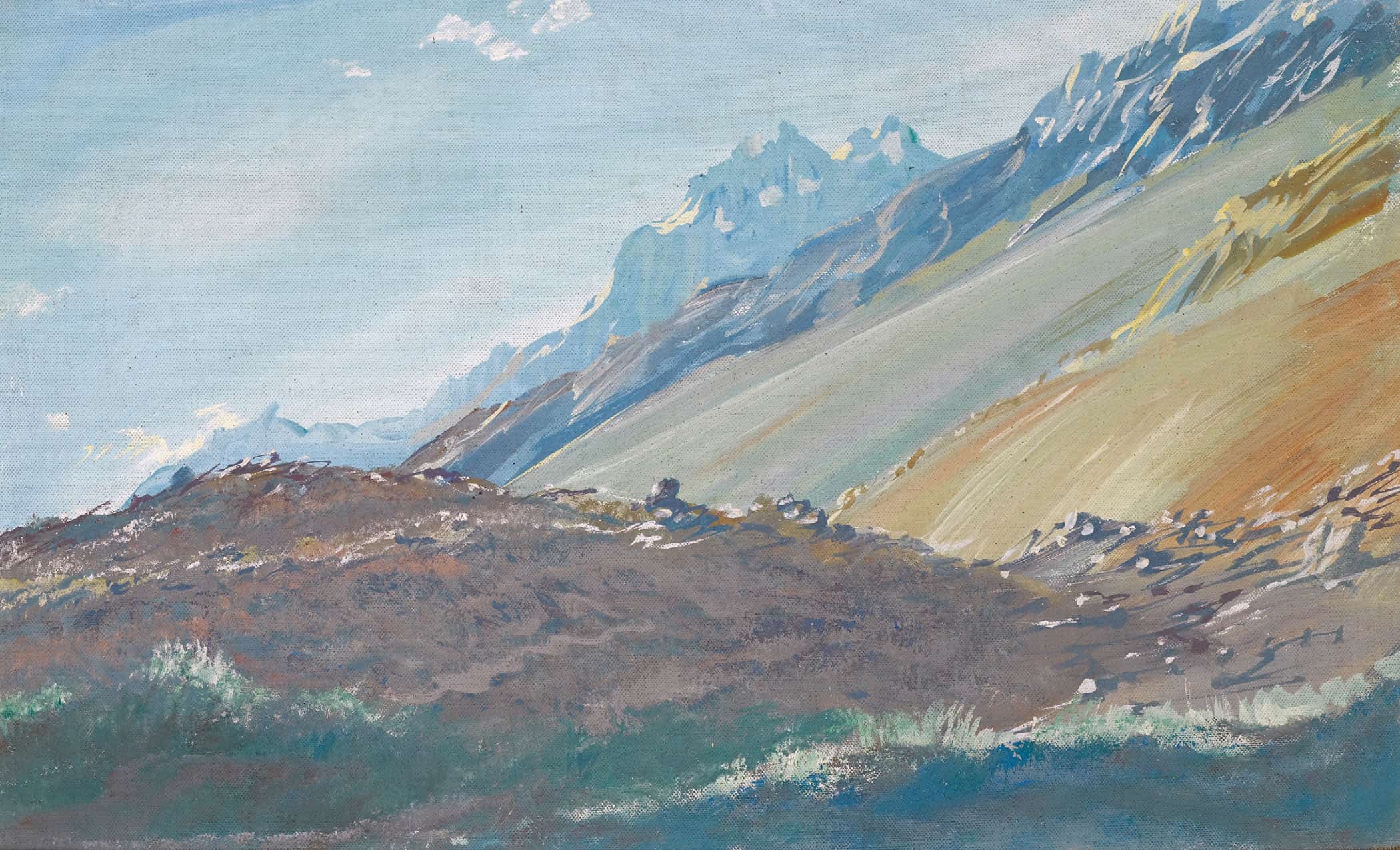 The Foothills Of The Karakoram Mountains By Alexander Evgenievich Yakovlev