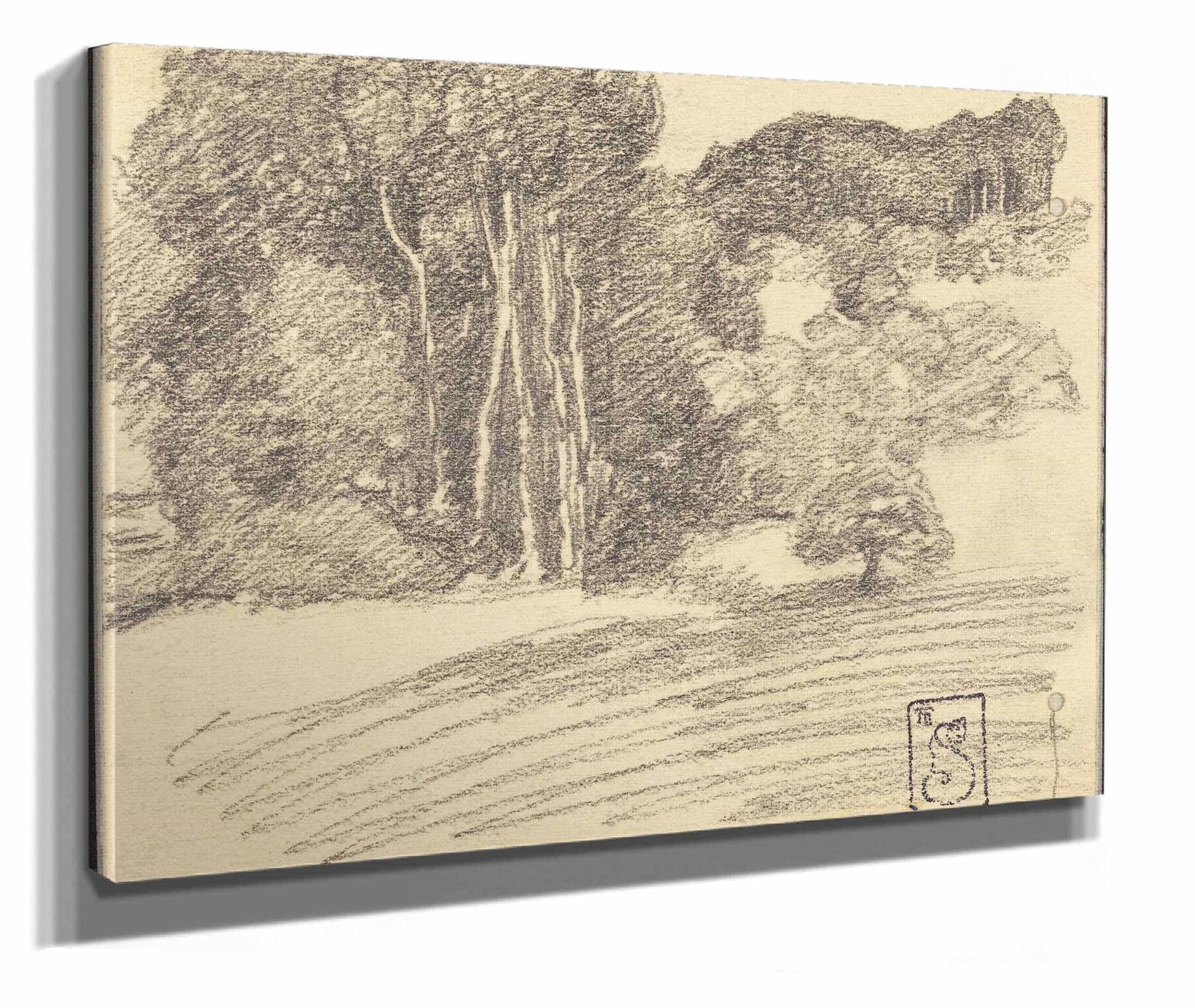 The Forest At Courdemanche by Theophile Alexandre Steinlen