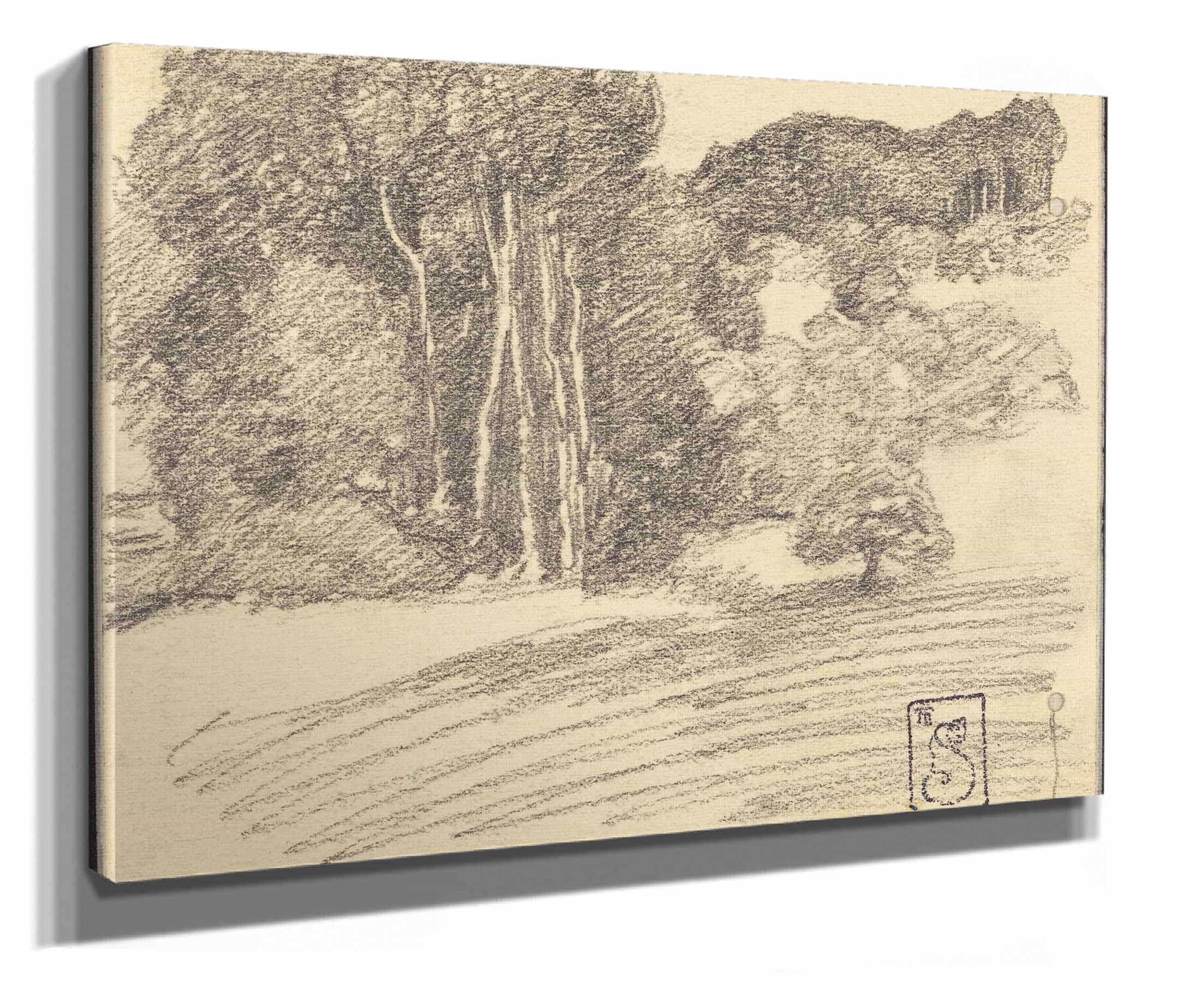 The Forest At Courdemanche by Theophile Alexandre Steinlen