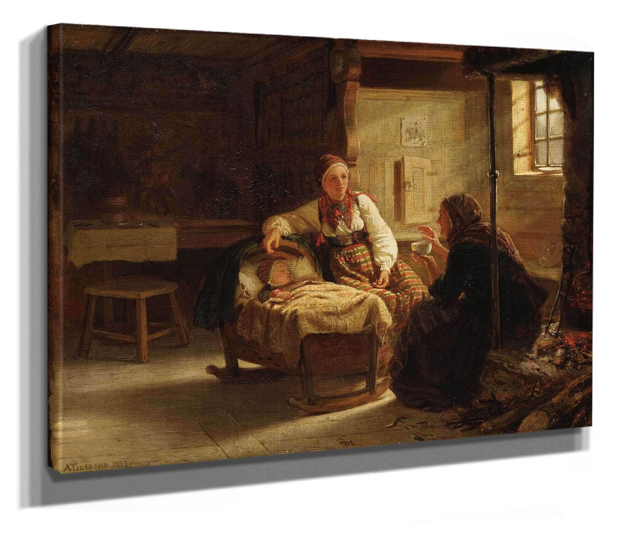 The Fortune Teller by Adolph Tidemand
