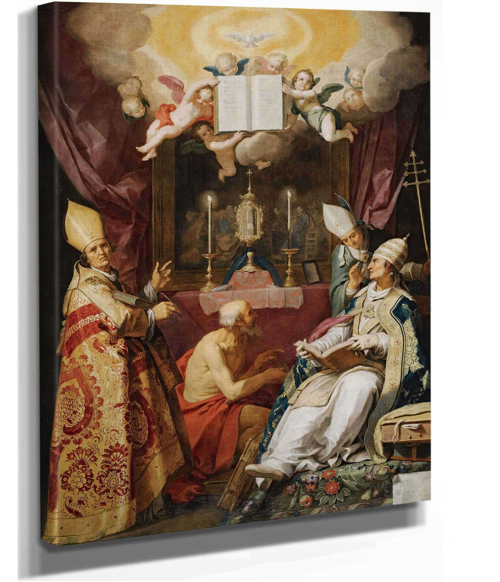 The Four Fathers Of The Latin Church by Abraham Bloemaert