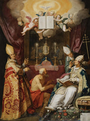 The Four Fathers Of The Latin Church by Abraham Bloemaert