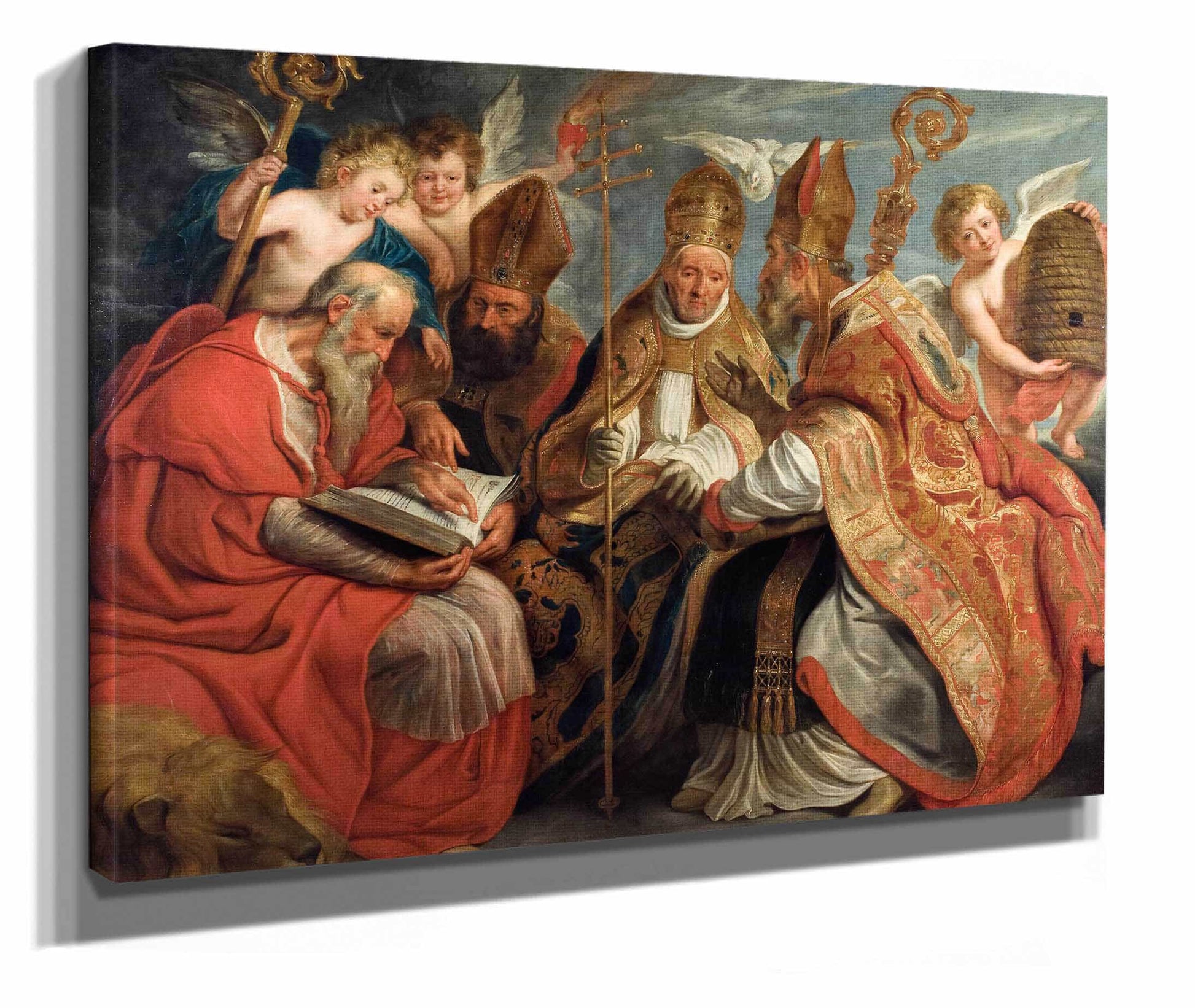The Four Fathers Of The Latin Church by Jacob Jordaens