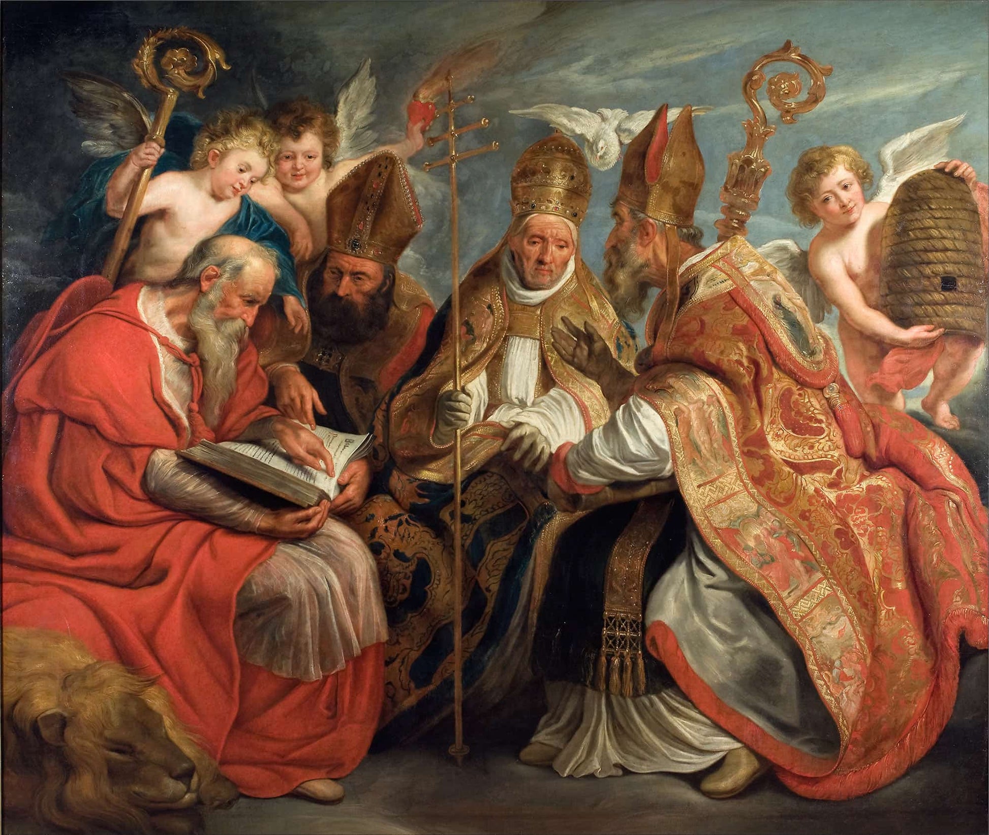 The Four Fathers Of The Latin Church by Jacob Jordaens