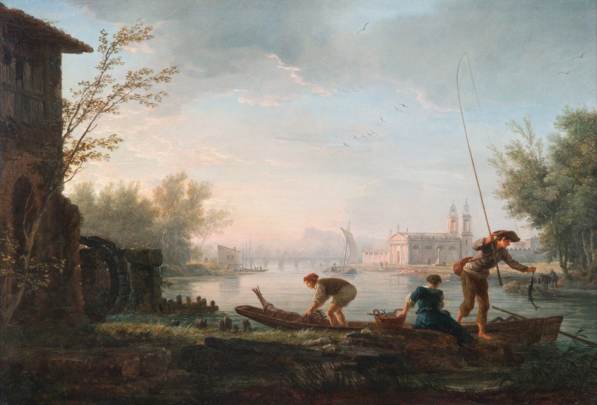 The Four Times Of Day Morning by Claude Joseph Vernet