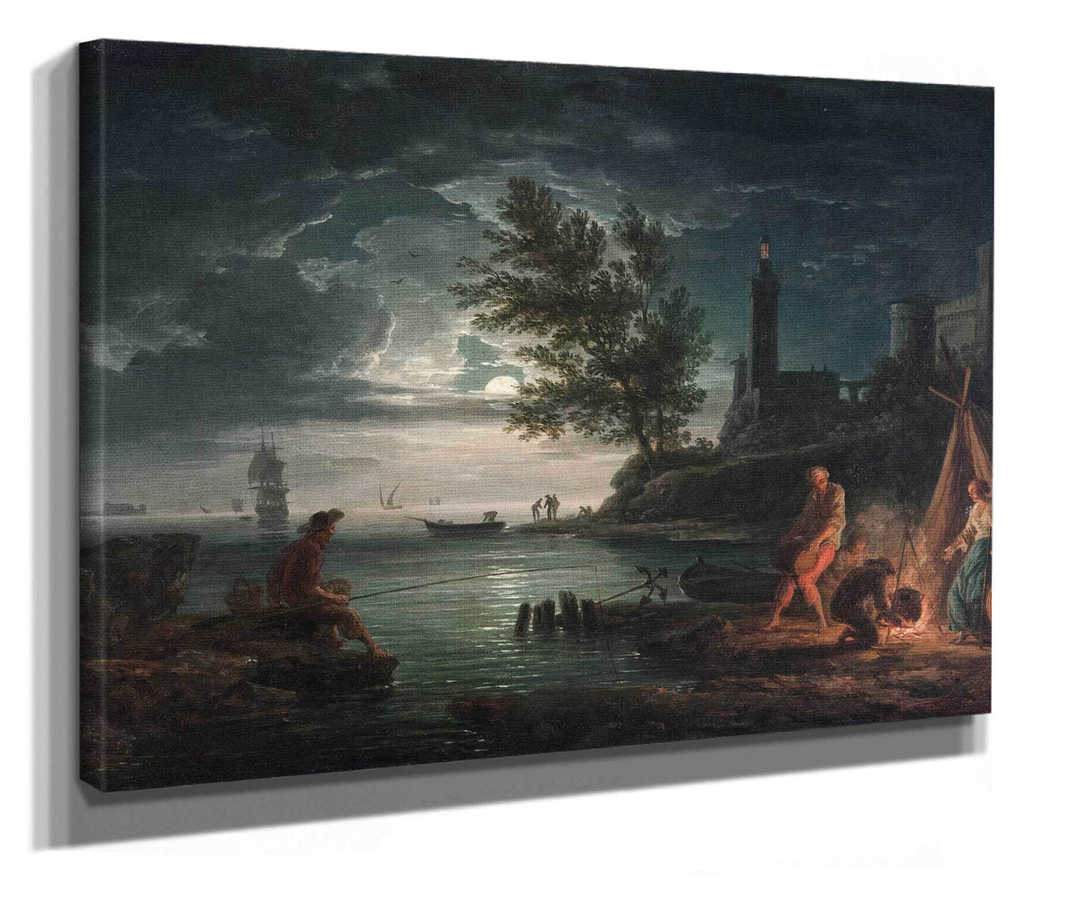 The Four Times Of Day Night by Claude Joseph Vernet