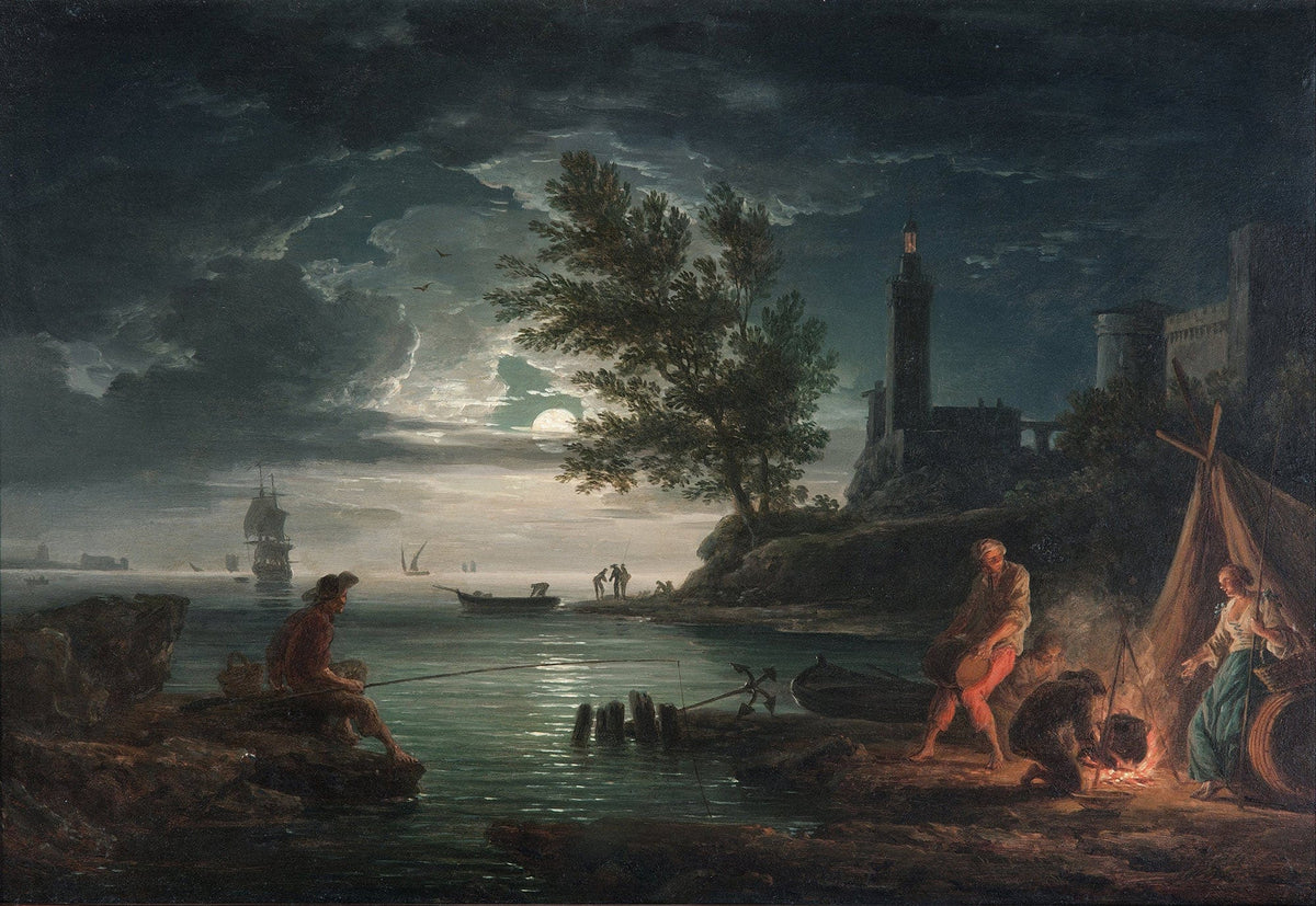 The Four Times Of Day Night by Claude Joseph Vernet