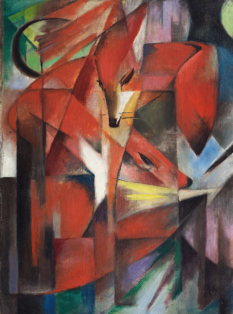 The Foxes by Franz Marc