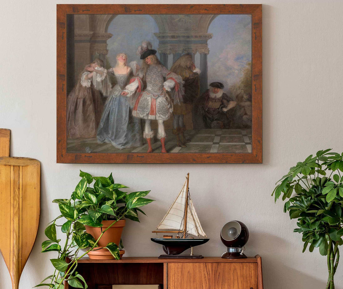 The French Comedians by Jean Antoine Watteau