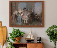 The French Comedians by Jean Antoine Watteau