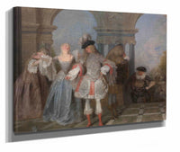 The French Comedians by Jean Antoine Watteau