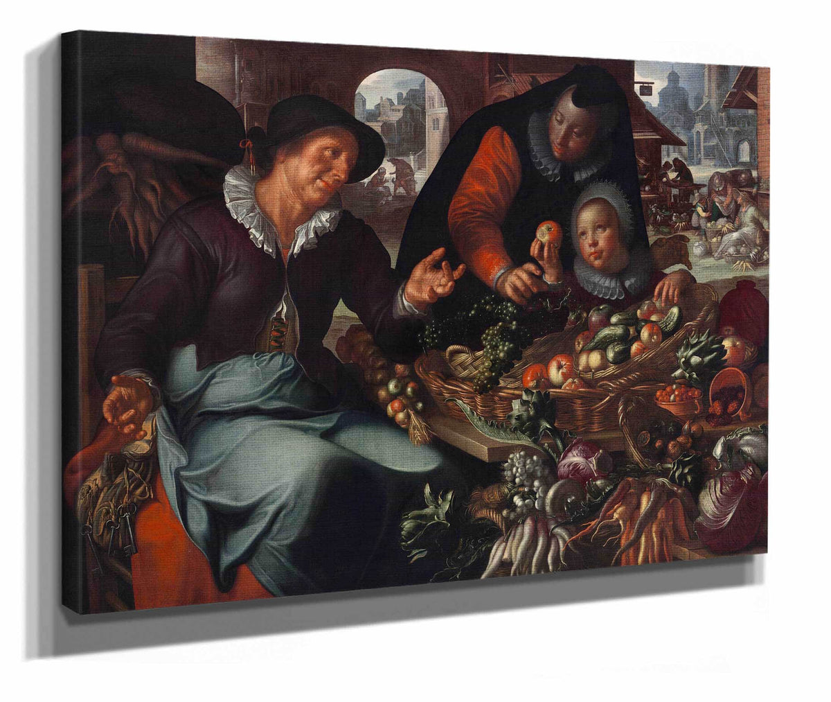 The Fruit And Vegetable Seller by Joachim Wtewael