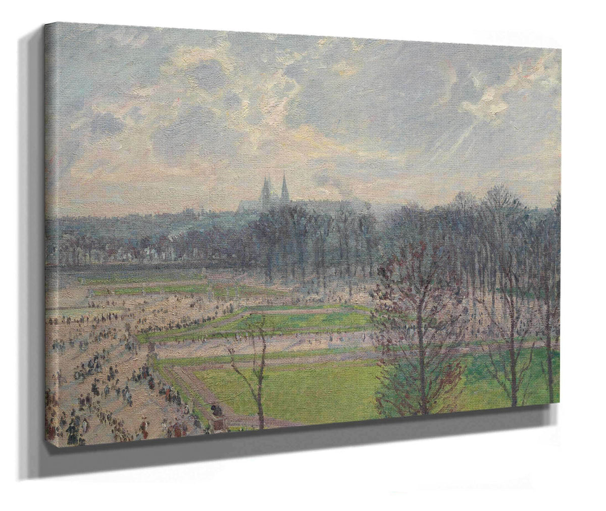 The Garden Of The Tuileries On A Winter Afternoon by Camille Pissarro