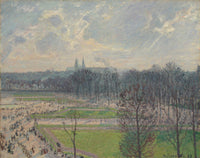 The Garden Of The Tuileries On A Winter Afternoon by Camille Pissarro
