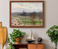 The Garden Of The Tuileries On A Winter Afternoon by Camille Pissarro