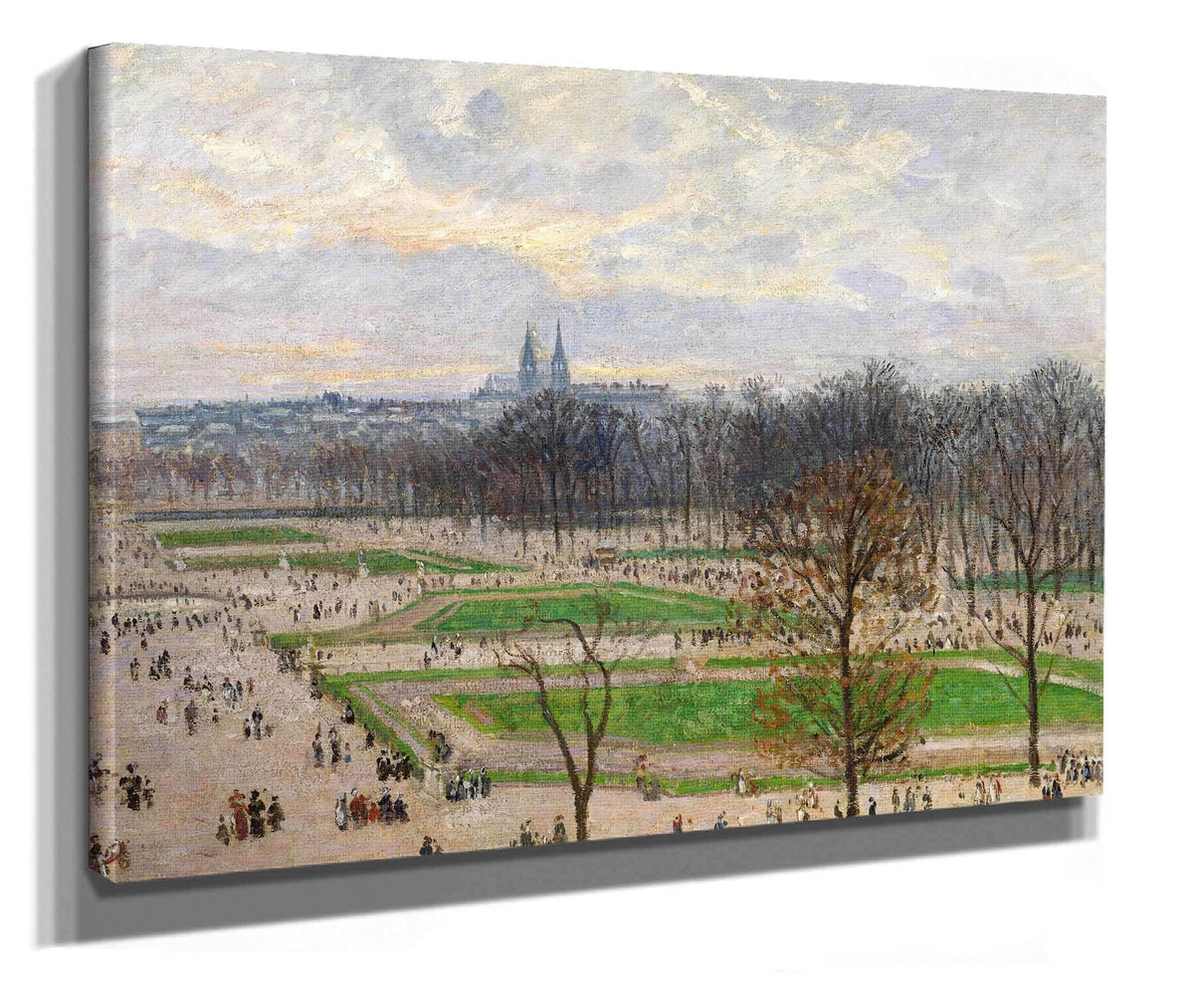 The Garden Of The Tuileries On A Winter Afternoon by Camille Pissarro