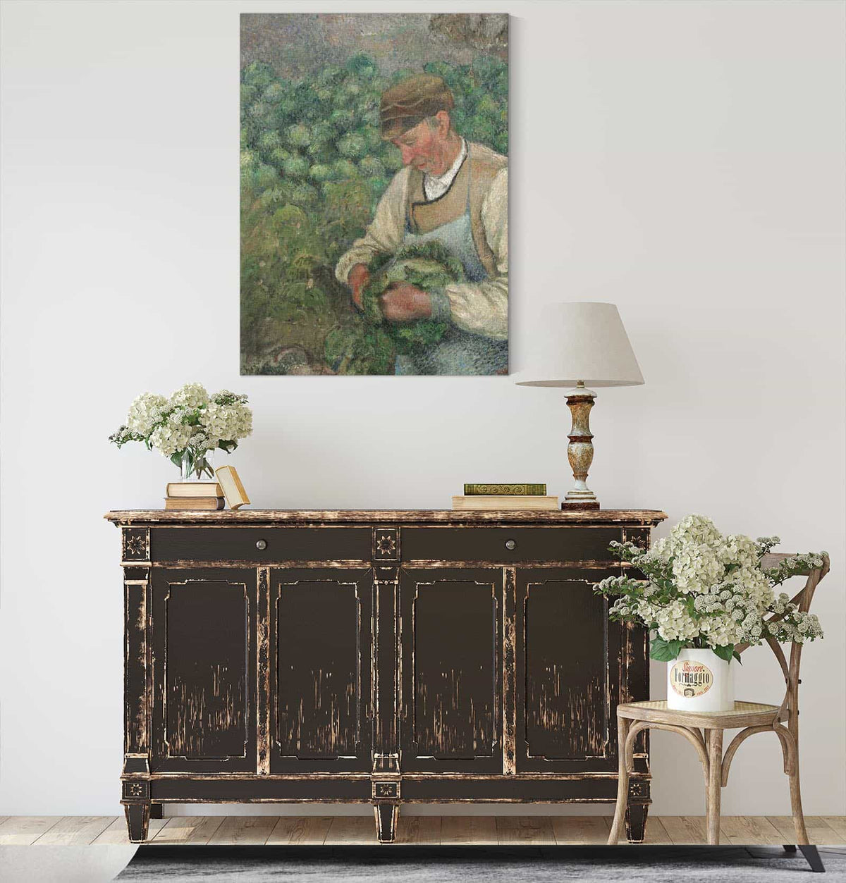 The Gardener Old Peasant With Cabbage by Camille Pissarro