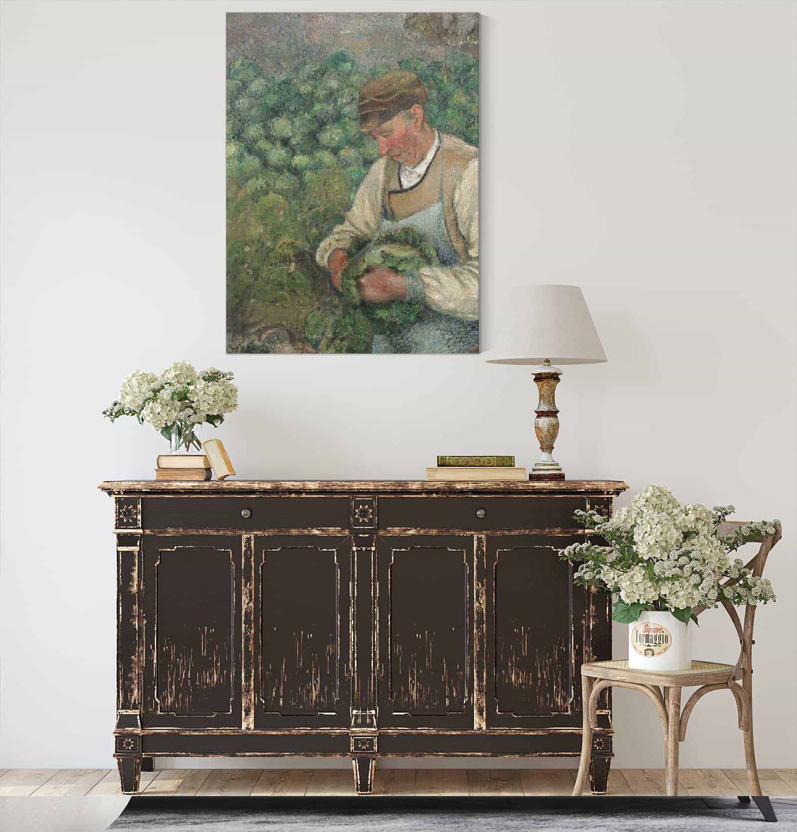 The Gardener Old Peasant With Cabbage by Camille Pissarro