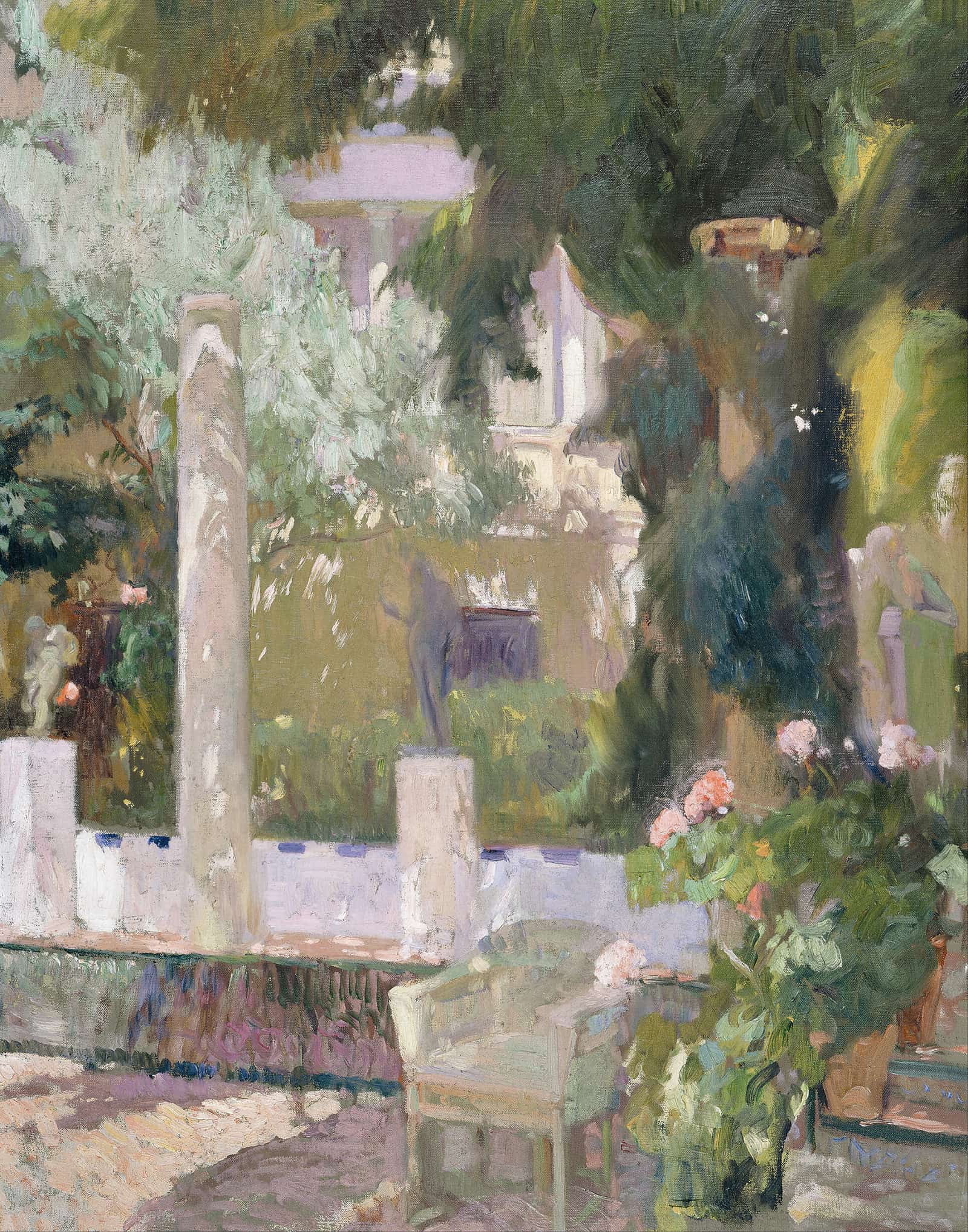 The Gardens At The Sorolla Family House by Joaquin Sorolla