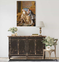 The Garter by Jean Francois De Troy