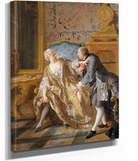 The Garter by Jean Francois De Troy