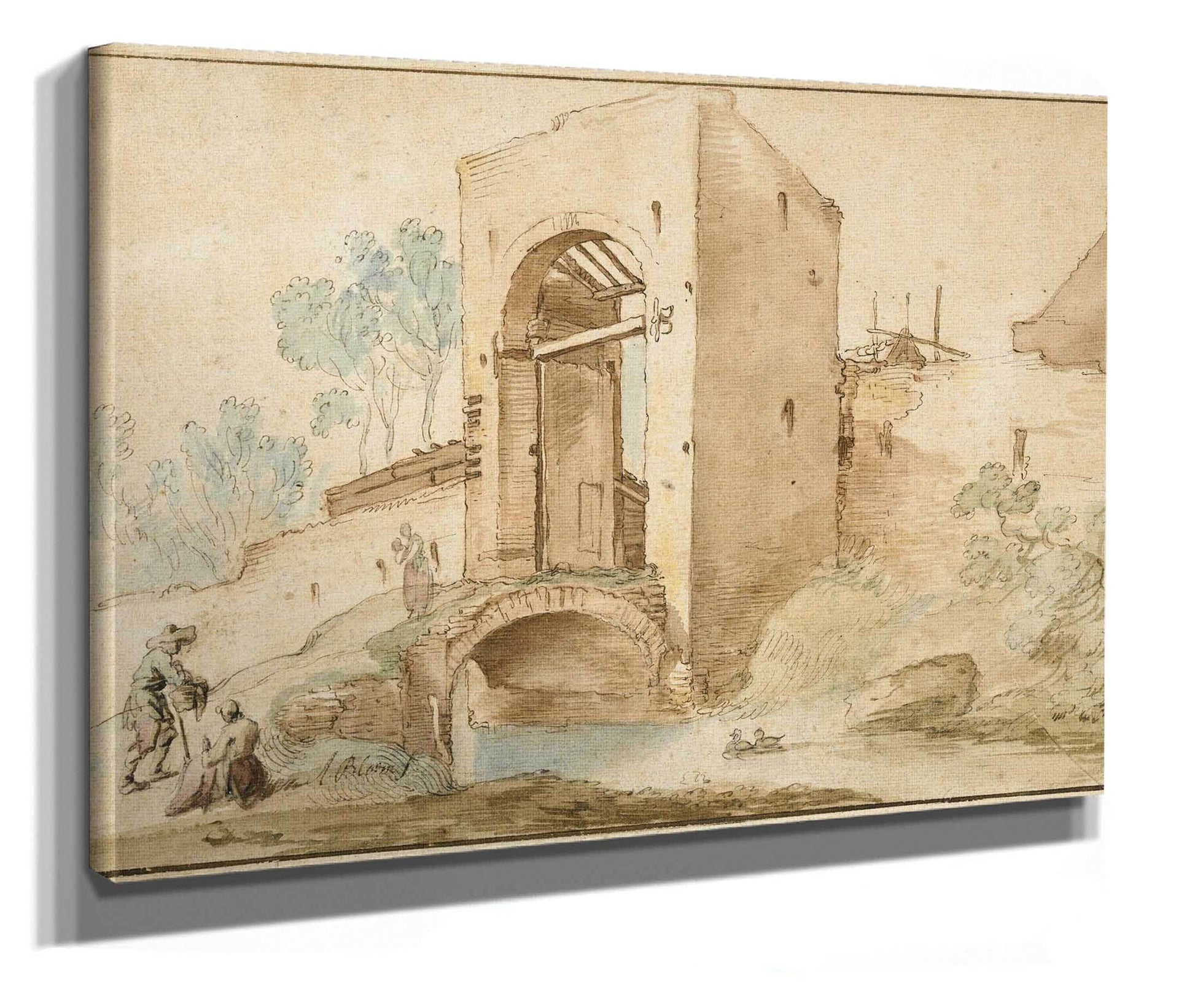 The Gateway To A Town by Abraham Bloemaert