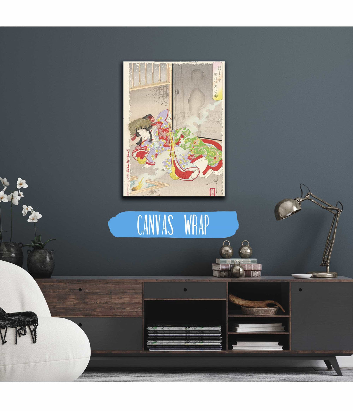 The Ghost Of Seigen Haunting Sakurahime by Tsukioka Yoshitoshi