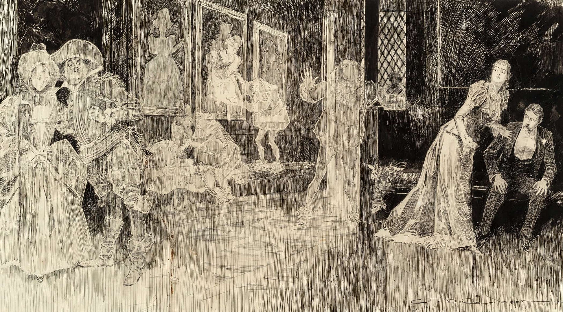 The Ghosts by Charles Dana Gibson