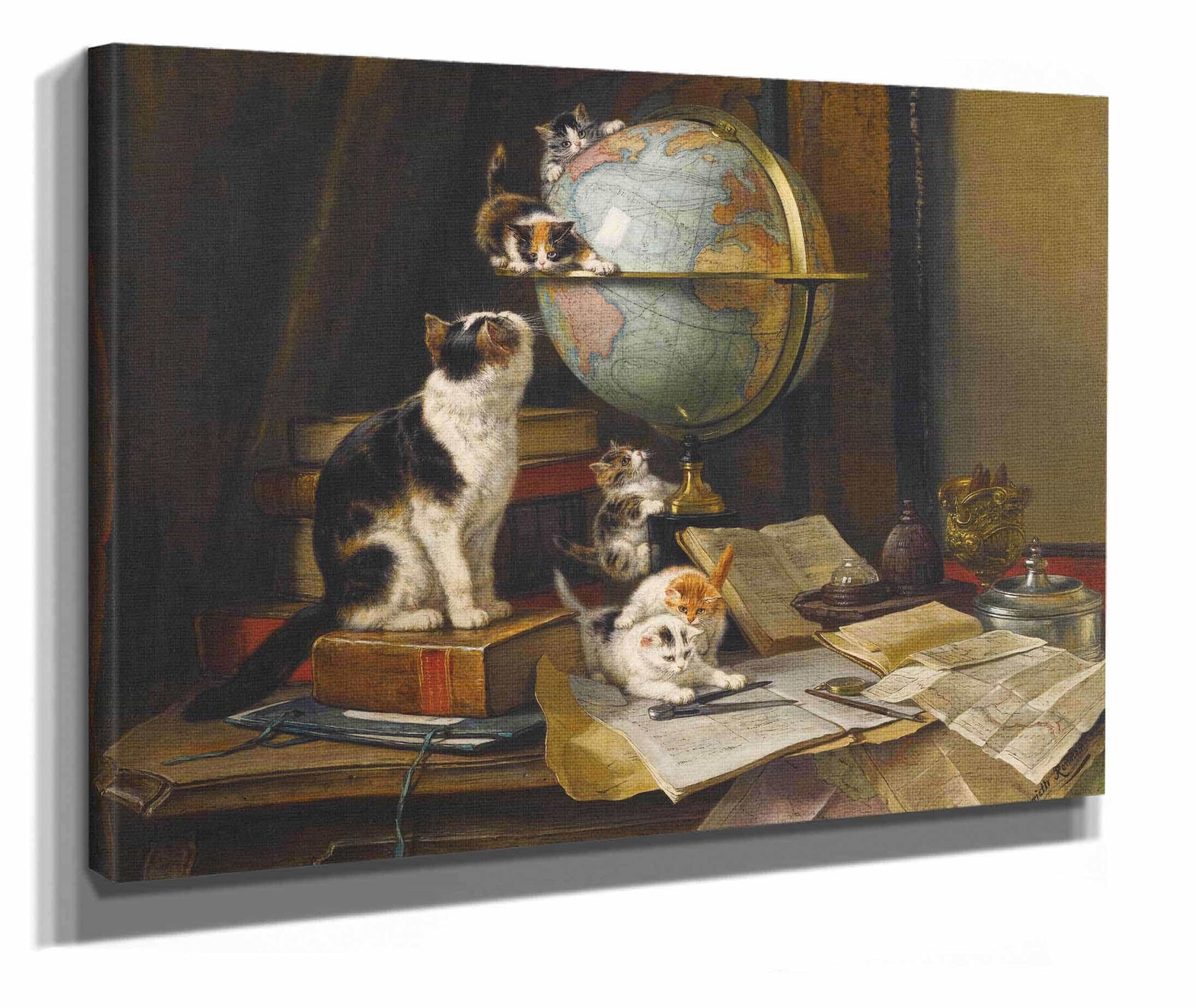 The Globetrotters by Henriette Ronner Knip