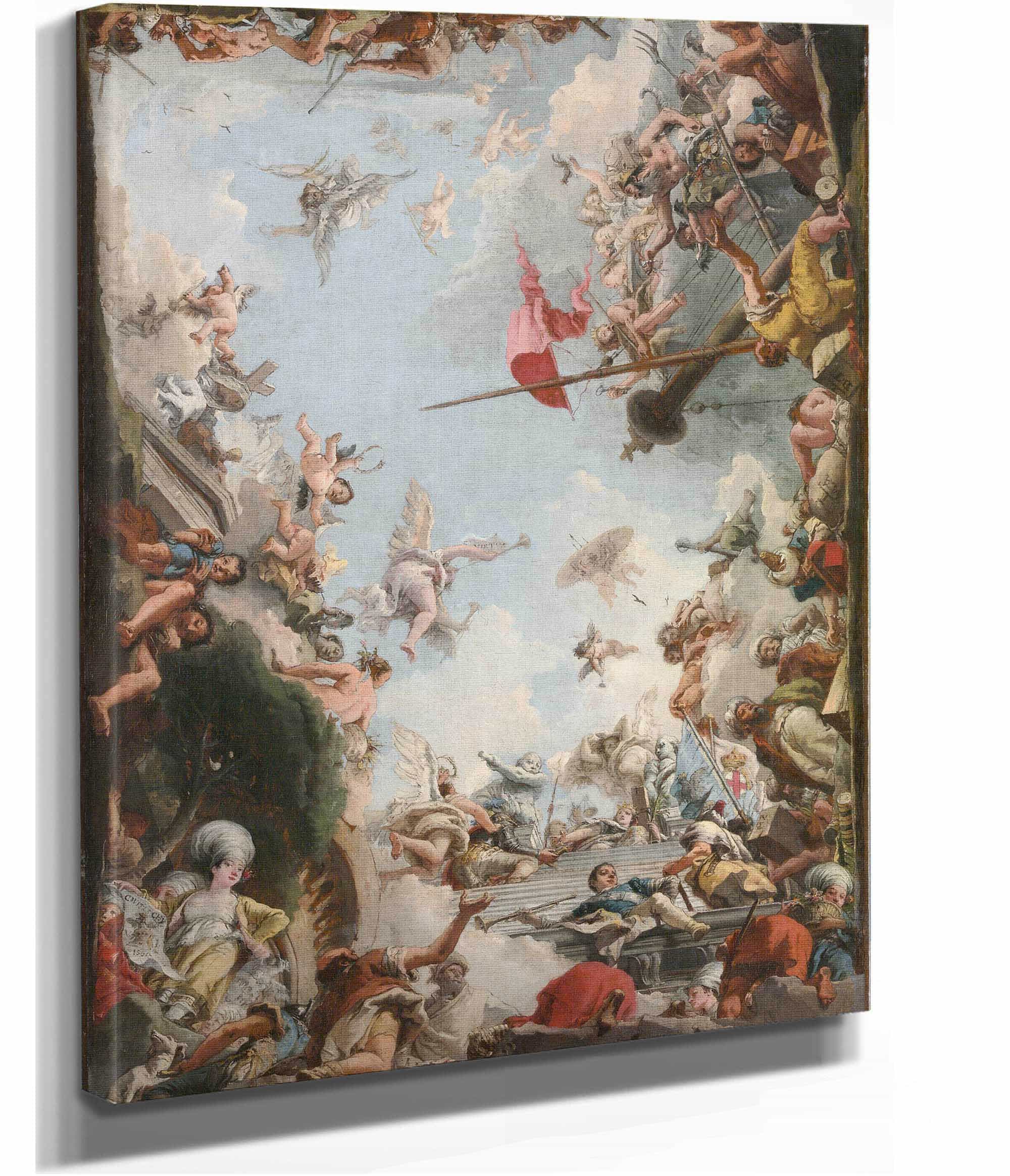 The Glorification Of The Giustiniani Family by Giovanni Domenico Tiepolo
