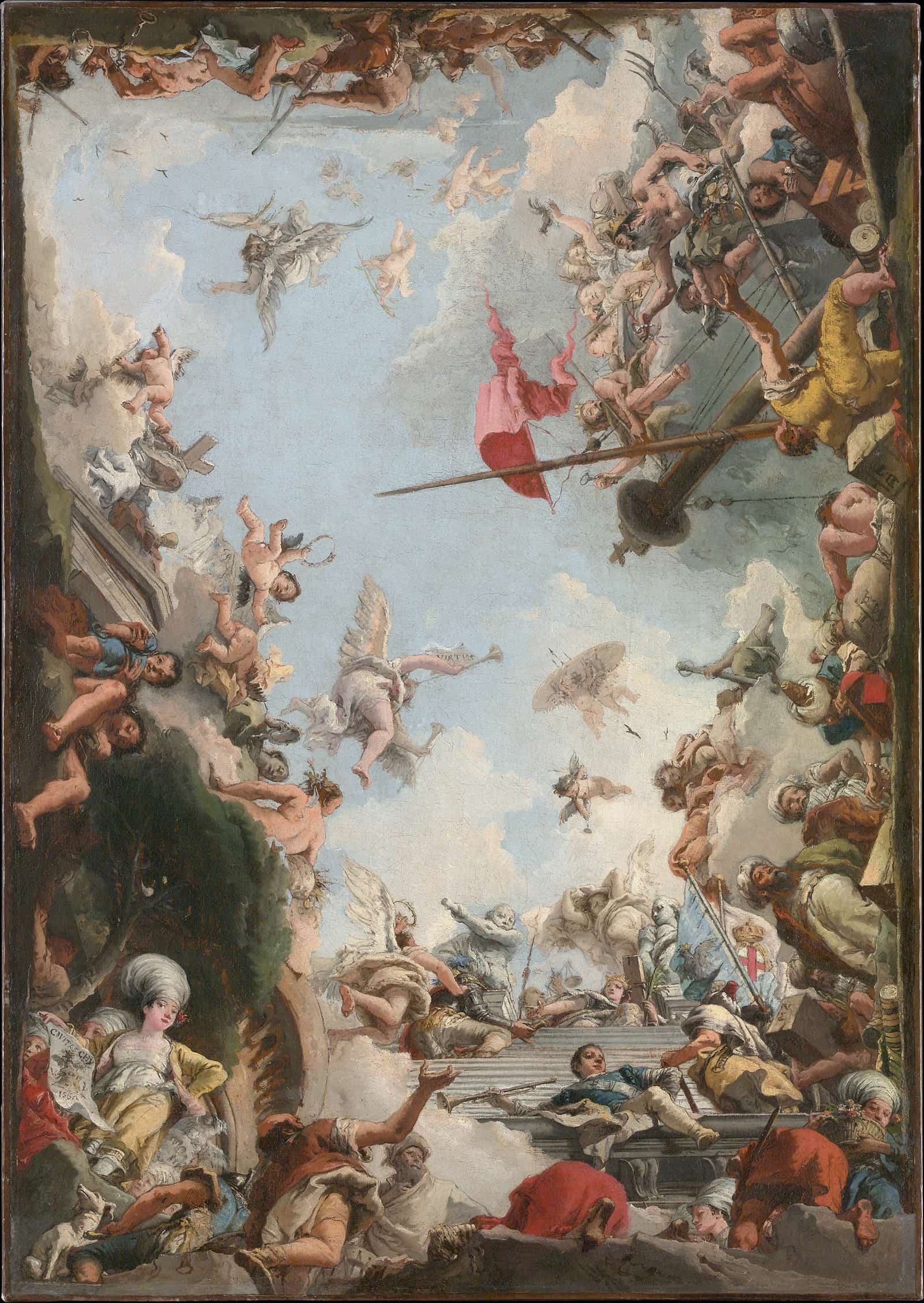The Glorification Of The Giustiniani Family by Giovanni Domenico Tiepolo
