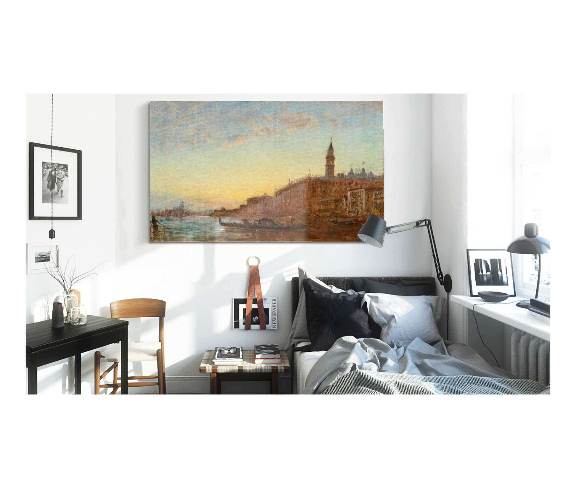 The Grand Canal In Venice by Felix Ziem