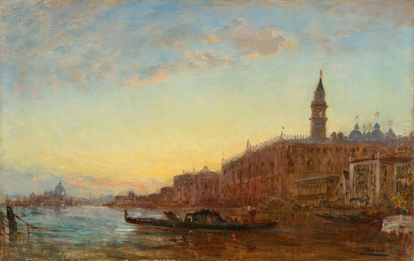 The Grand Canal In Venice by Felix Ziem