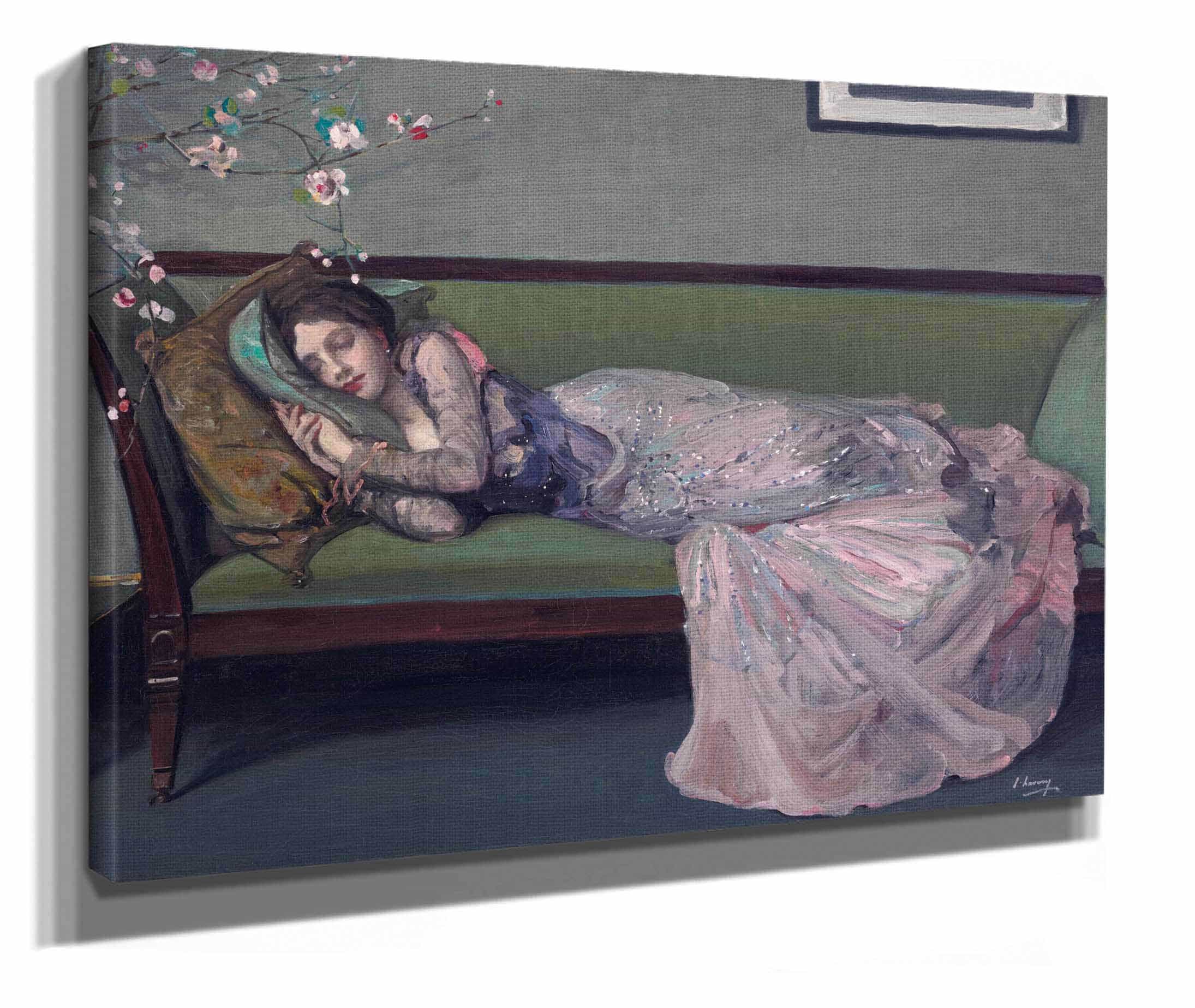 The Green Sofa by Sir John Lavery