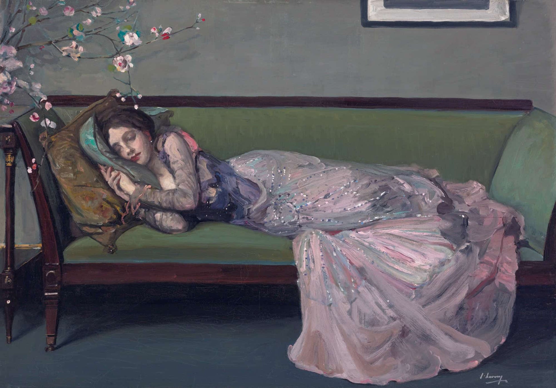The Green Sofa by Sir John Lavery