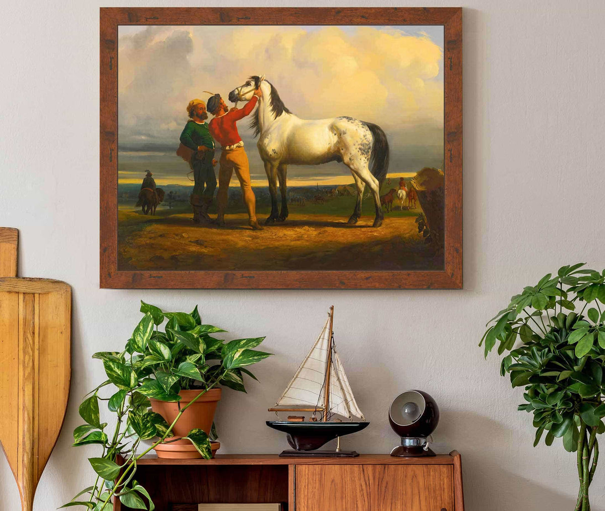 The Grey Horse At The Horse Fair by Rosa Bonheur