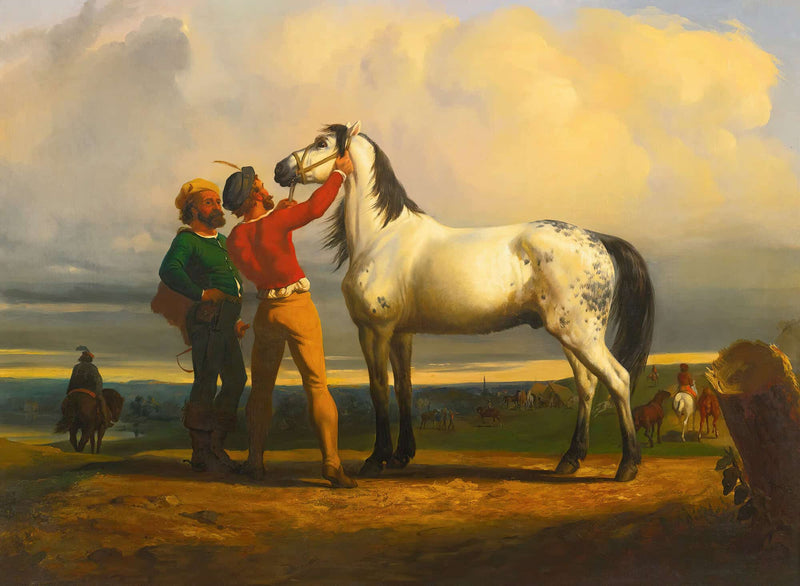 The Grey Horse At The Horse Fair by Rosa Bonheur