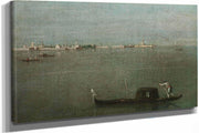 The Grey Lagoon Gondolas On The Lagoon by Francesco Guardi
