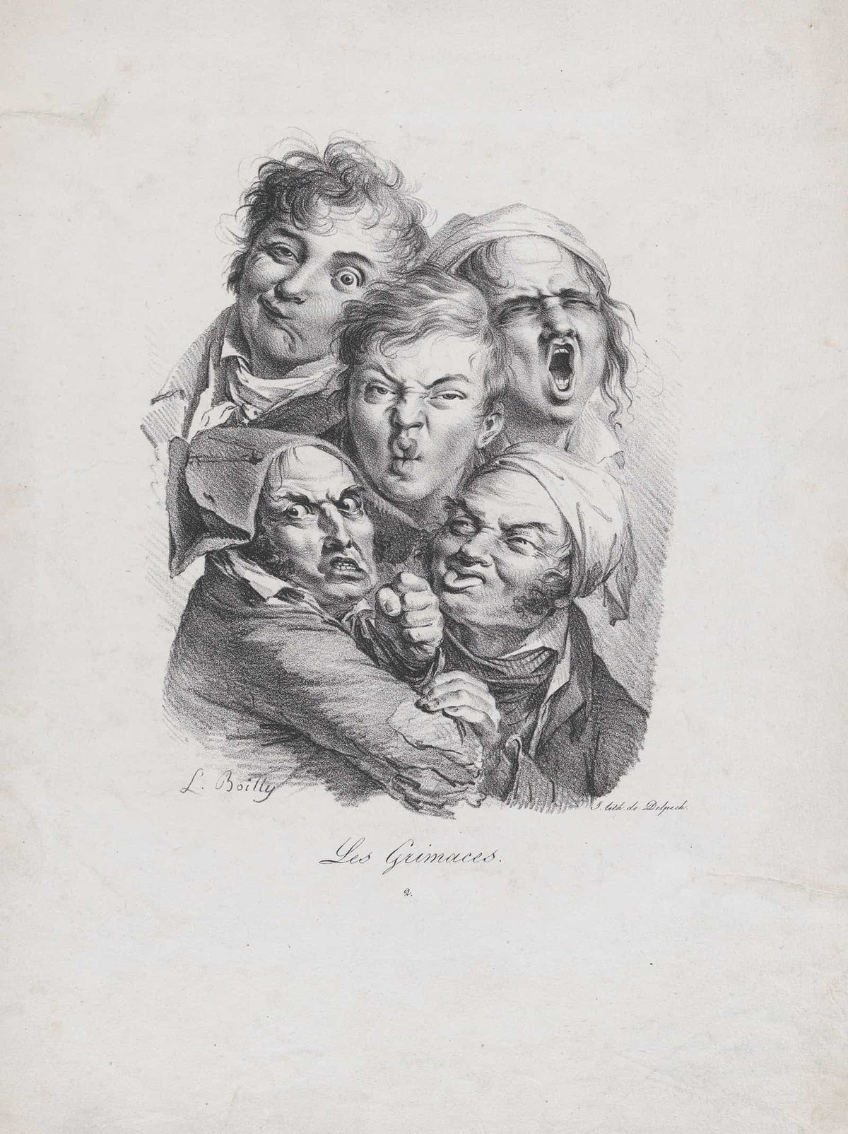 The Grimaces by Louis Leopold Boilly