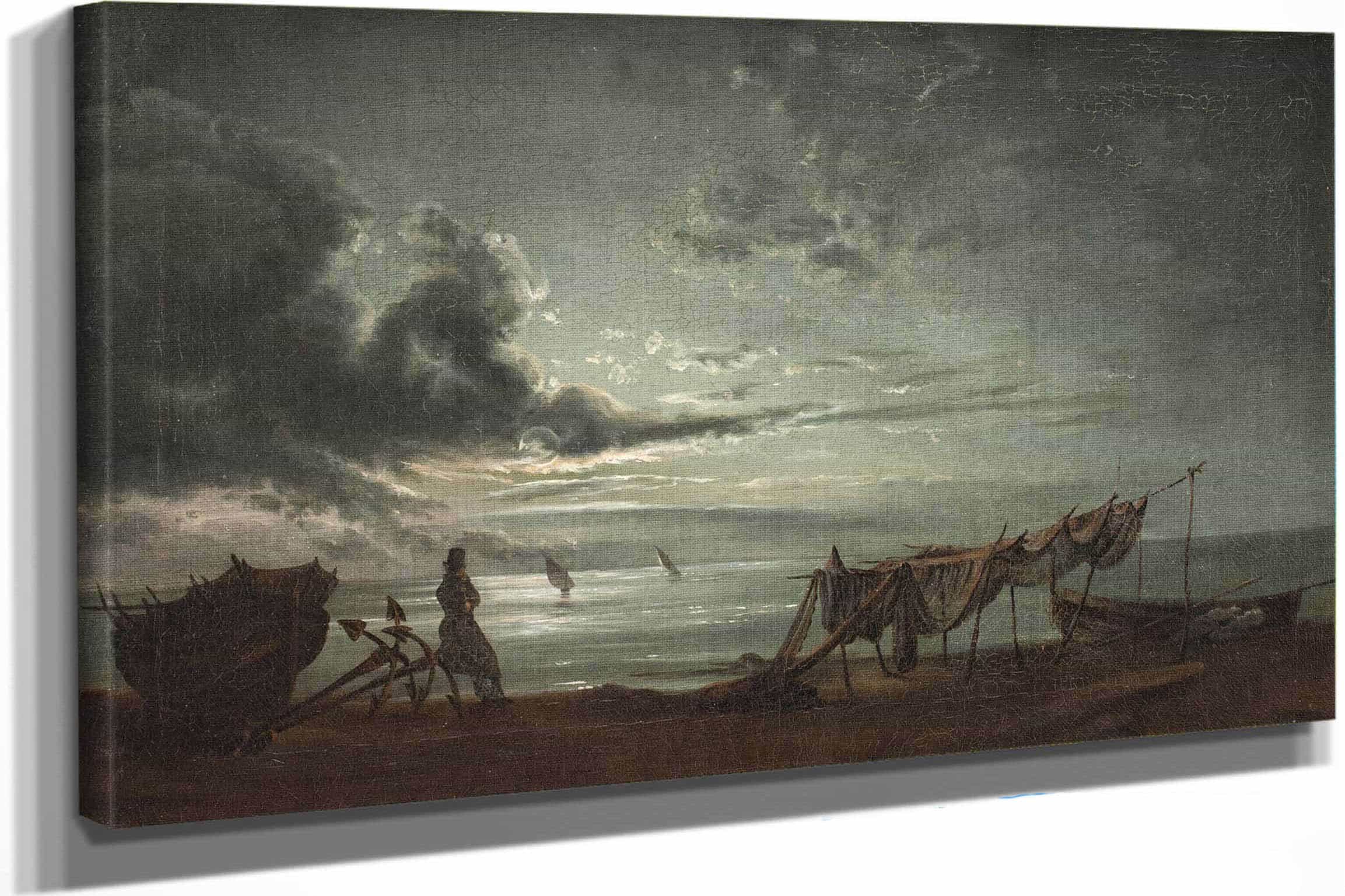 The Gulf Of Naples Moonlight by Johan Christian Dahl