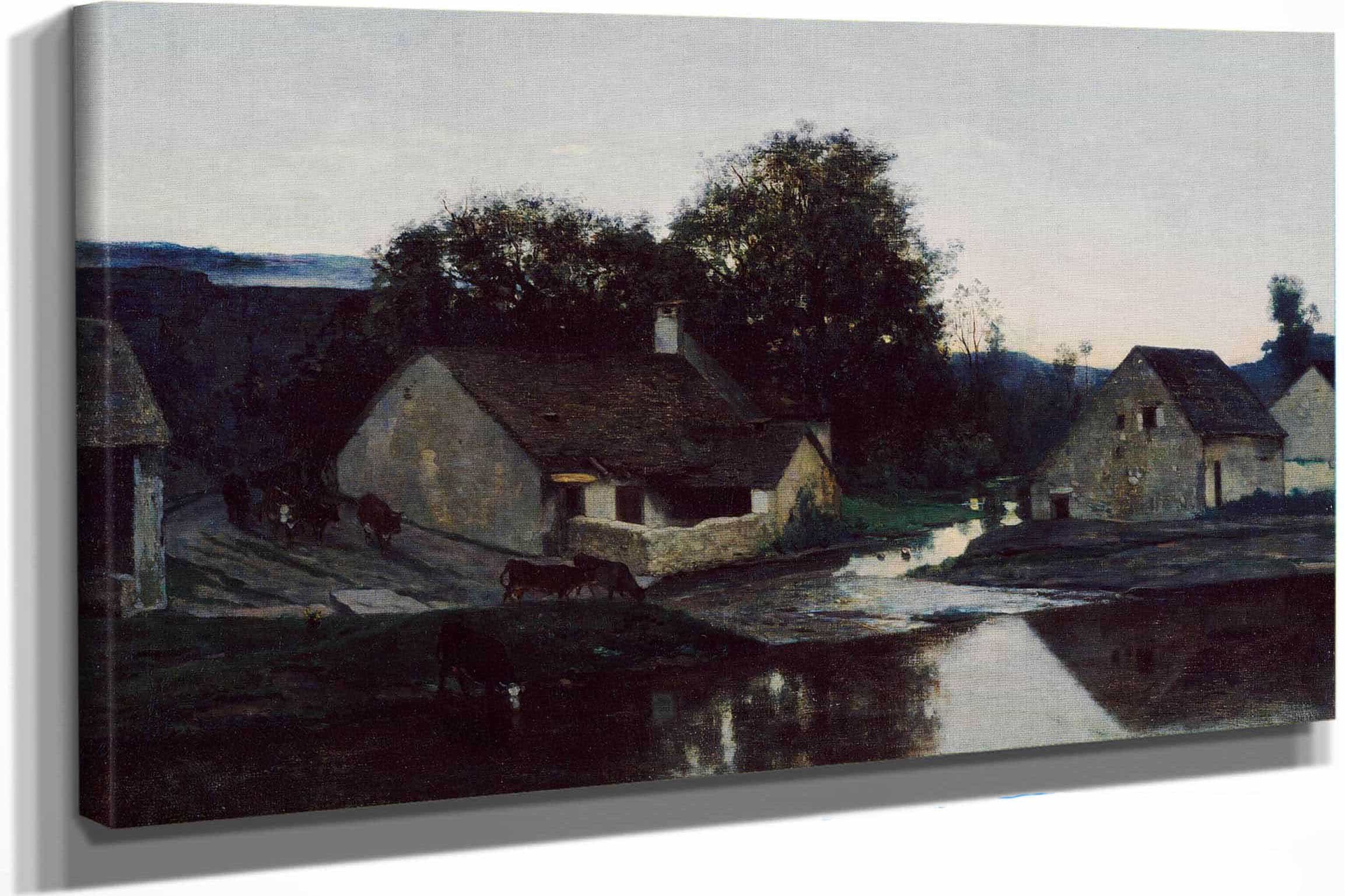 The Hamlet Of Optevoz by Charles Francois Daubigny