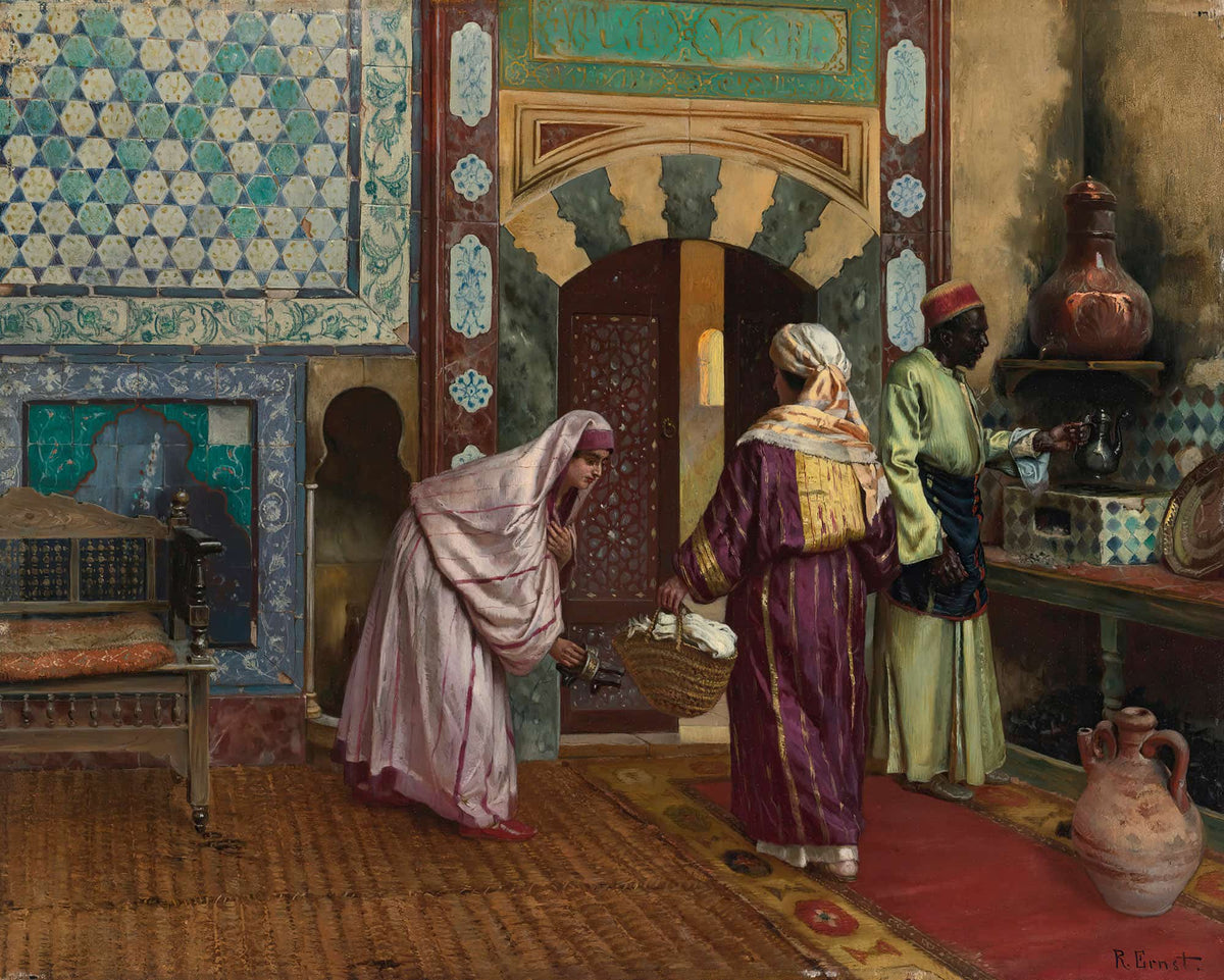 The Hammam by Rudolf Ernst