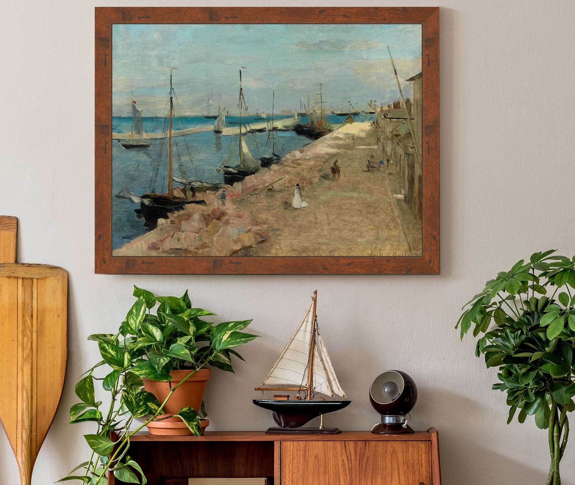 The Harbor At Cherbourg by Berthe Morisot